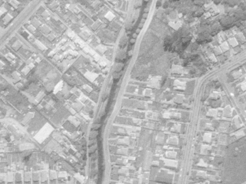 28A Riverlaw Terrace from the air, 1975-1979