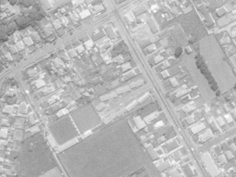 Saint Martins Road from the air, 1975-1979
