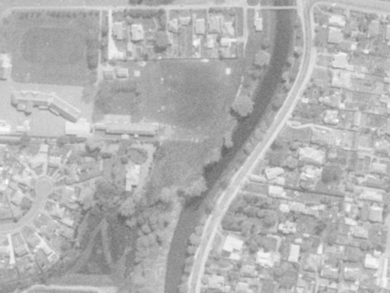 Louisson Place from the air, 1975-1979