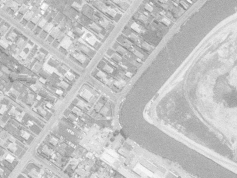 87 Barton Street from the air, 1975-1979