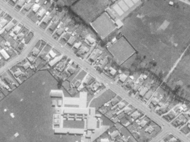 43 Hoon Hay Road from the air, 1975-1979