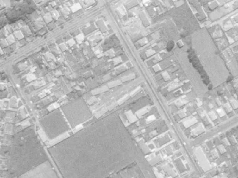 St Martins Road from the air, 1975-1979