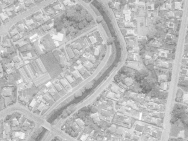 224 Riverlaw Terrace from the air, 1975-1979