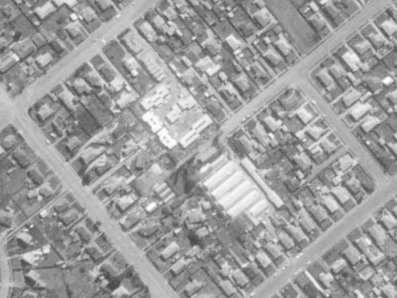 2 Cherrytree Lane from the air, 1975-1979