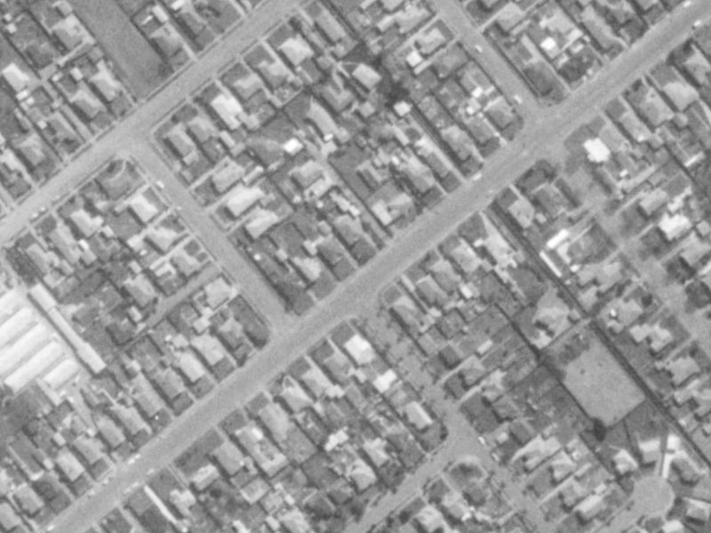 Wychbury Street from the air, 1975-1979