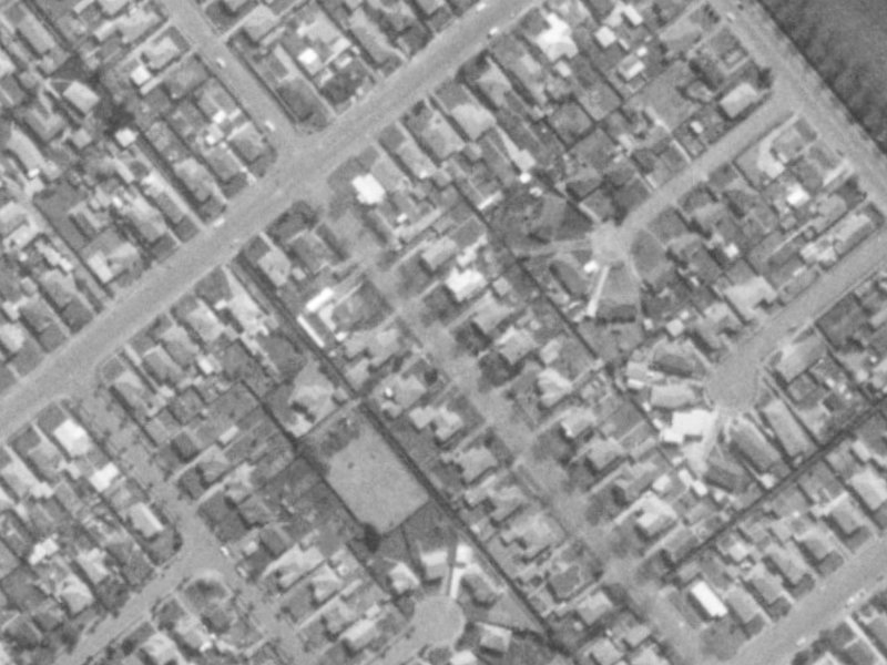 34 Therese Street from the air, 1975-1979