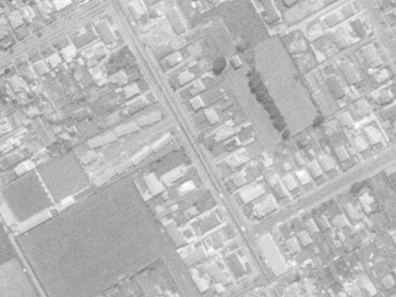 132 Wilsons Rd S from the air, 1975-1979