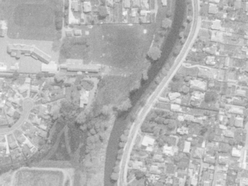 4 Louisson Place from the air, 1975-1979