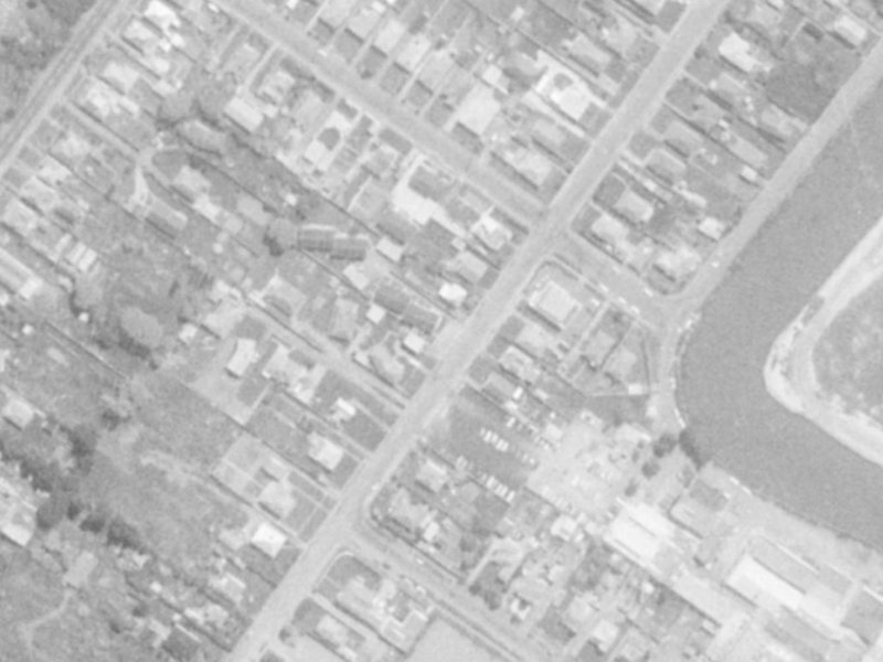 Bamford Street from the air, 1975-1979