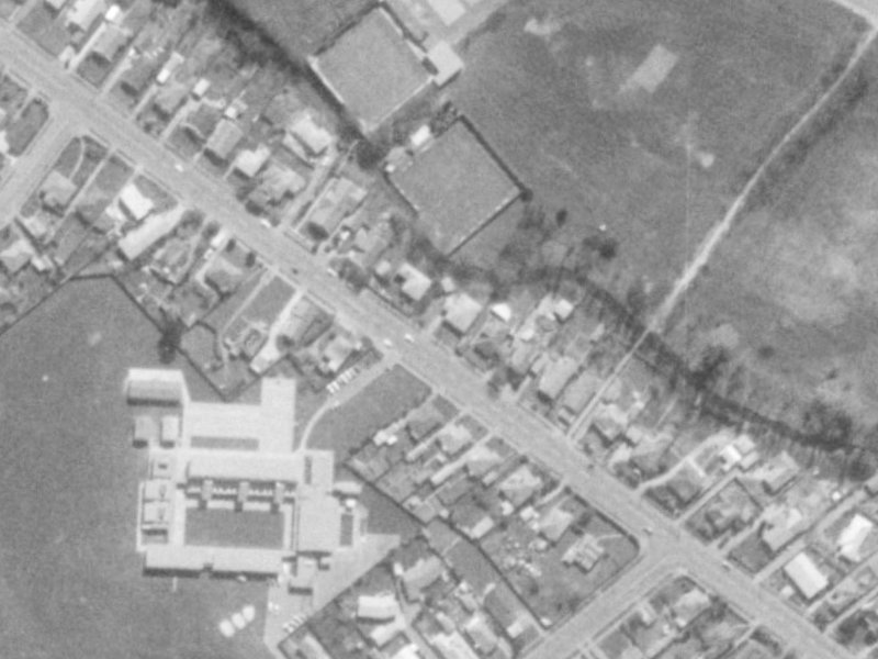 49 Hoon Hay Road from the air, 1975-1979