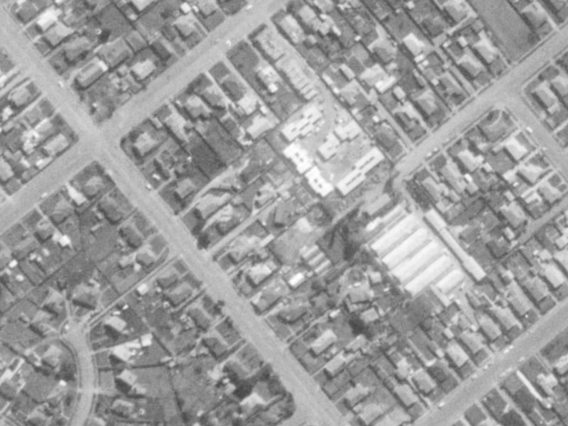 218A Lyttelton Street from the air, 1975-1979