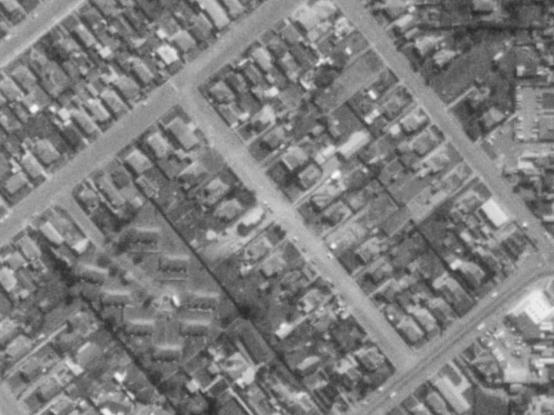 Baretta Street from the air, 1975-1979
