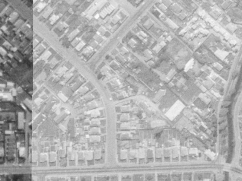 Ikamatua Lane from the air, 1975-1979