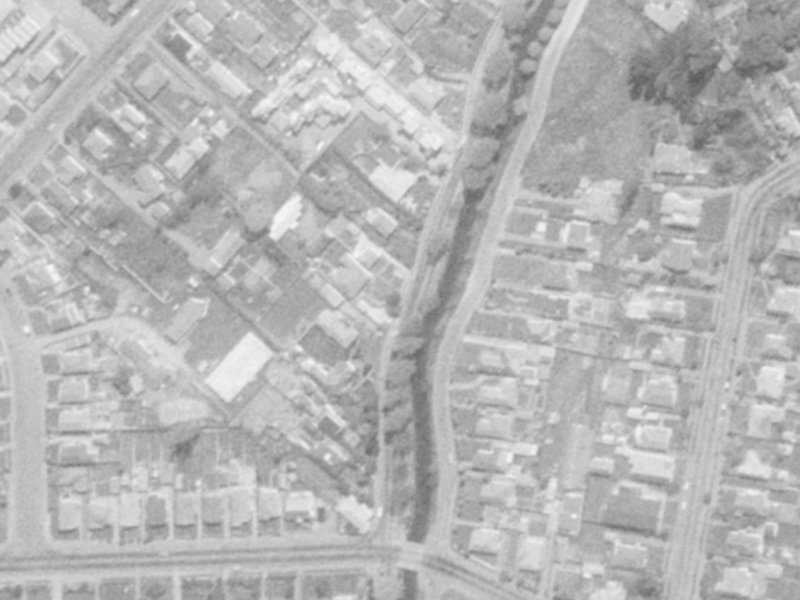 295 Eastern Terrace from the air, 1975-1979