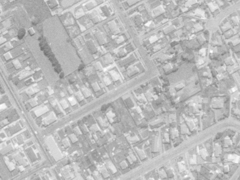 27 Wades Avenue from the air, 1975-1979