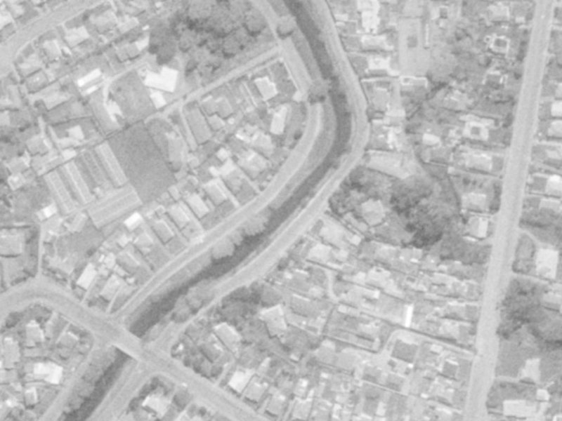 225 Riverlaw Terrace from the air, 1975-1979