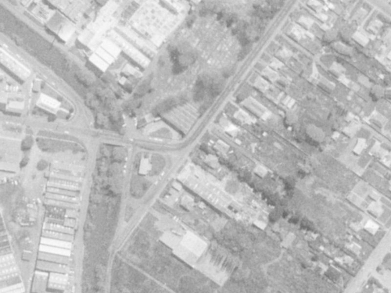 78 Rutherford Street from the air, 1975-1979