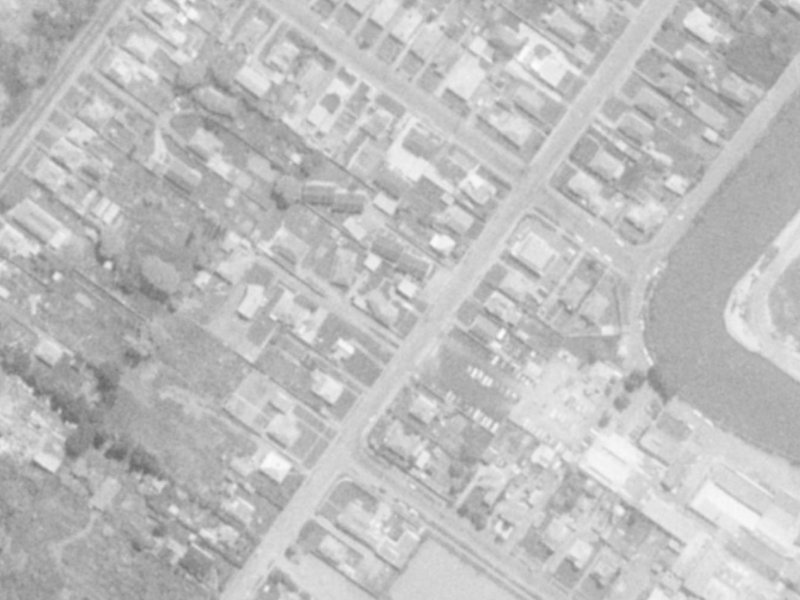 80 Bamford Street from the air, 1975-1979