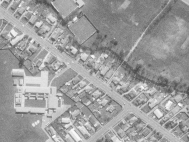 55 Hoon Hay Road from the air, 1975-1979