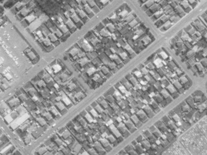 25 Milton Street from the air, 1975-1979