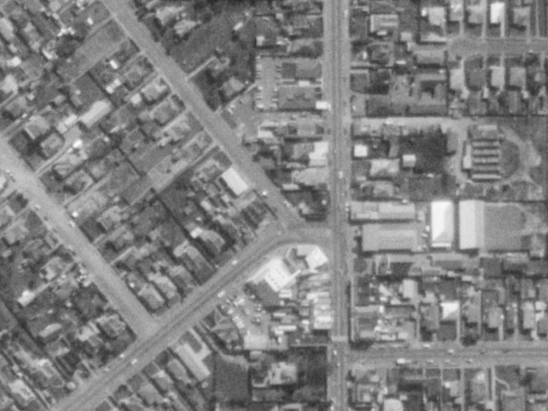 141 Somerfield Street from the air, 1975-1979