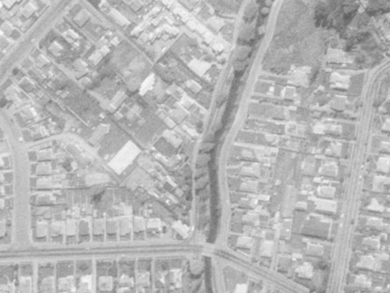 291 Eastern Terrace from the air, 1975-1979