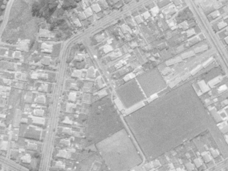 11 Clouston Street from the air, 1975-1979