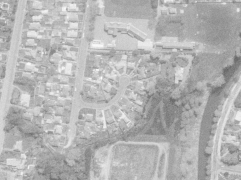 Kitchener Place from the air, 1975-1979