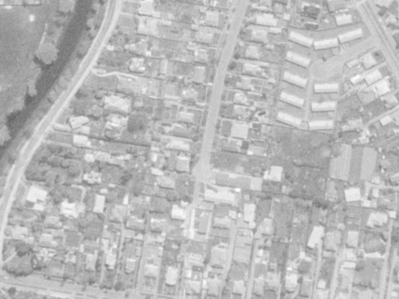 18 Earl Street from the air, 1975-1979