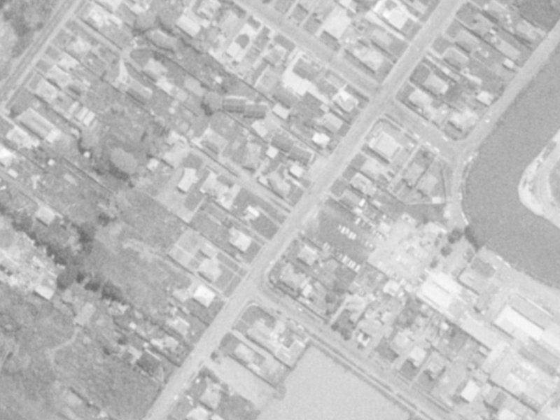 86 Bamford Street from the air, 1975-1979