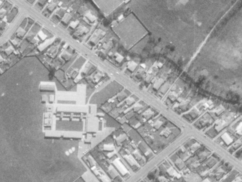 54 Hoon Hay Road from the air, 1975-1979
