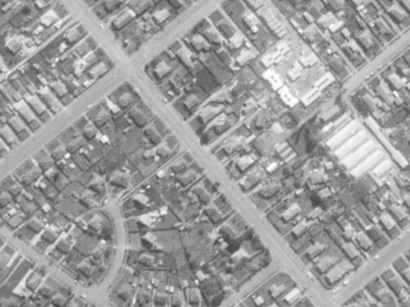 222 Lyttelton Street from the air, 1975-1979