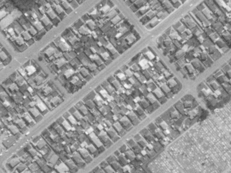 38 Milton Street from the air, 1975-1979