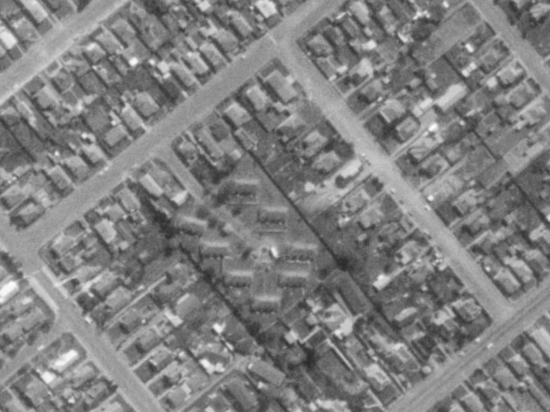 15 Carey Street from the air, 1975-1979
