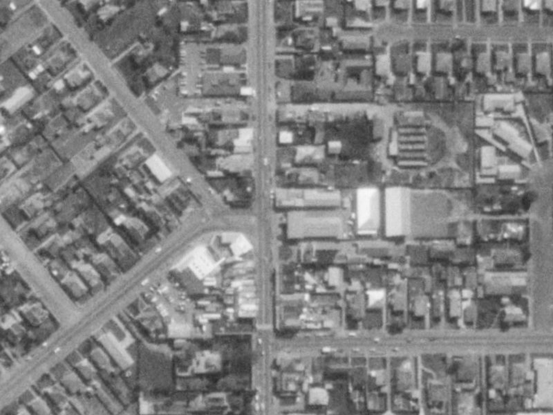 148A Colombo Street from the air, 1975-1979