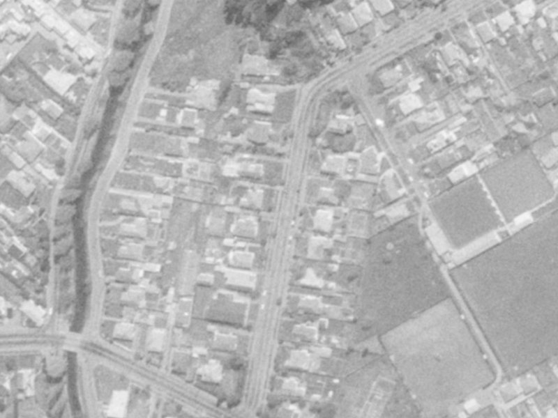 55 Saint Martins Road from the air, 1975-1979