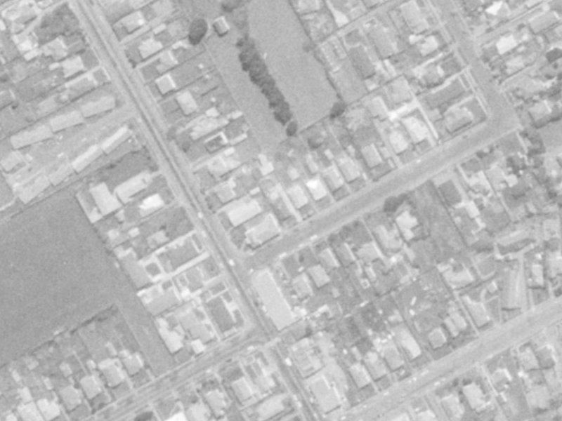 9 Wades Avenue from the air, 1975-1979