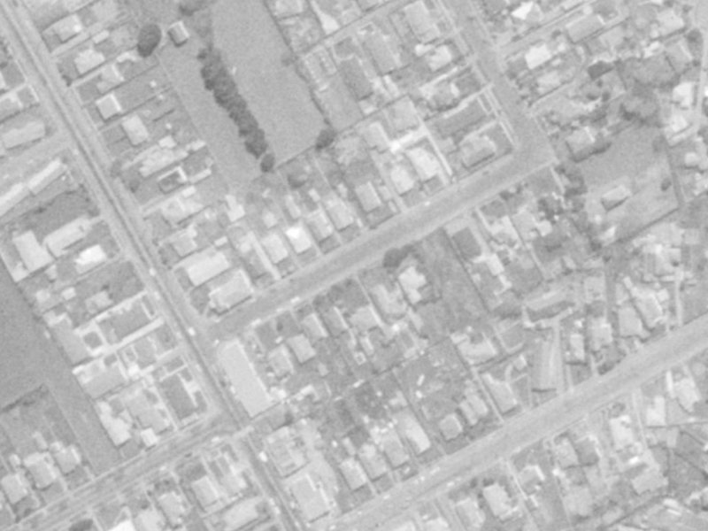 17 Wades Avenue from the air, 1975-1979