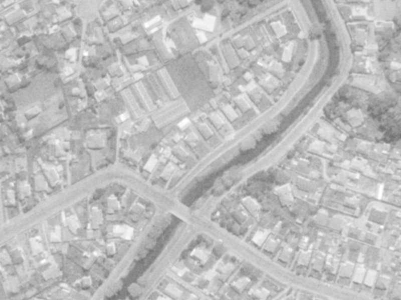 240 Riverlaw Terrace from the air, 1975-1979