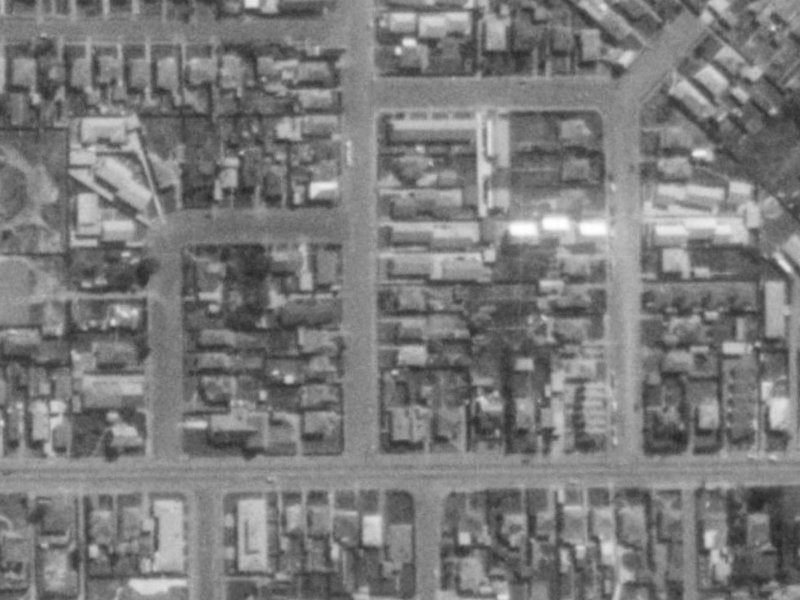 87A Tennyson Street from the air, 1975-1979