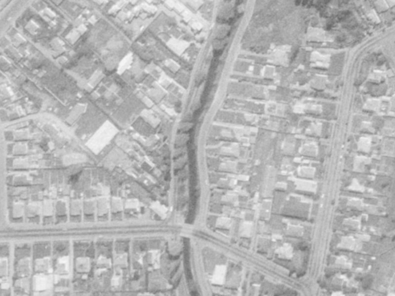 15 Riverlaw Terrace from the air, 1975-1979