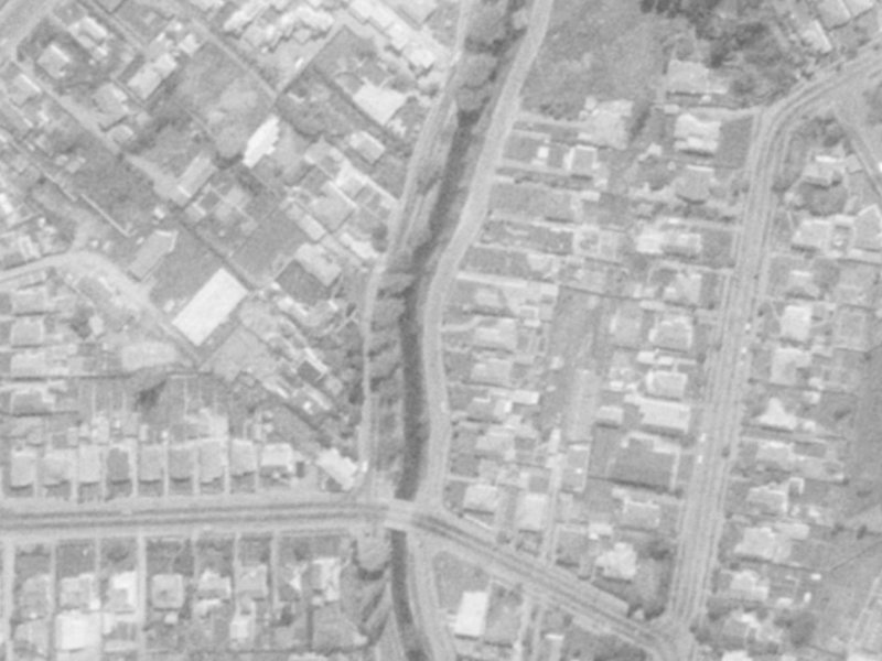 16 Riverlaw Terrace from the air, 1975-1979