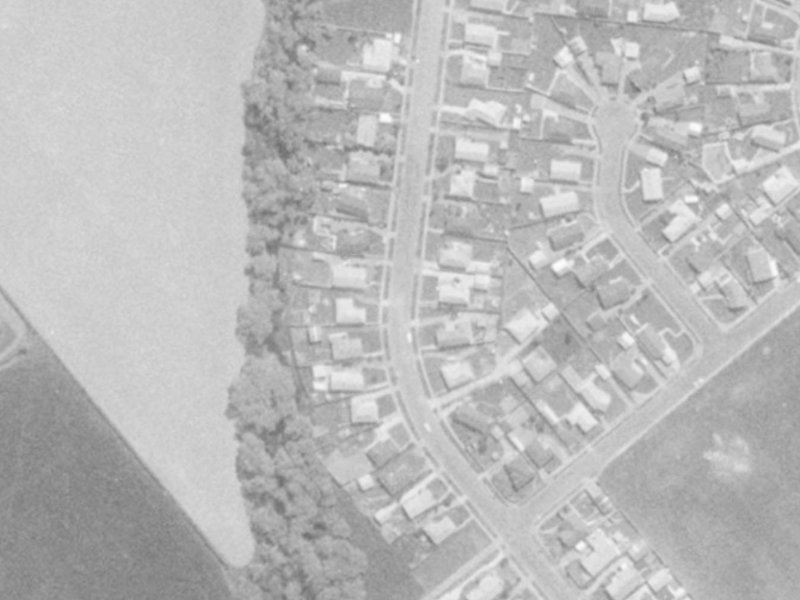 132-102 Warren Crescent from the air, 1975-1979