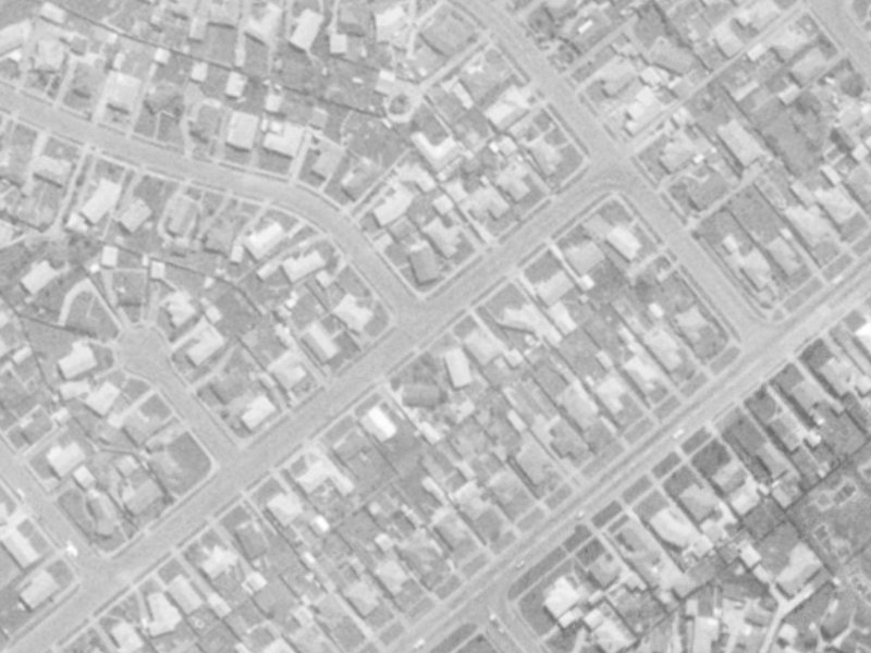 50 West-Watson Avenue from the air, 1975-1979