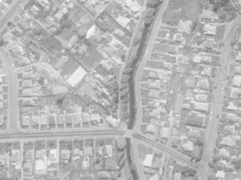 289 Eastern Terrace from the air, 1975-1979