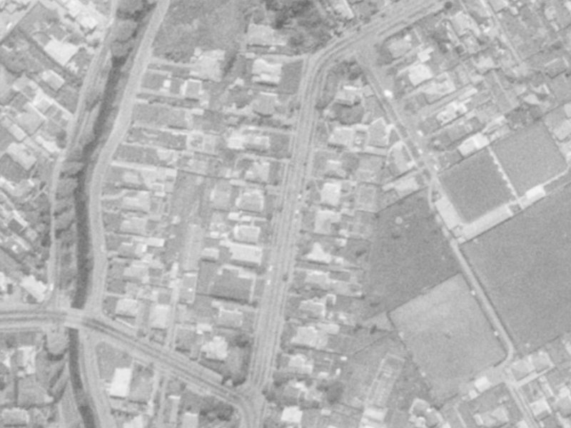 53 St Martins Road from the air, 1975-1979