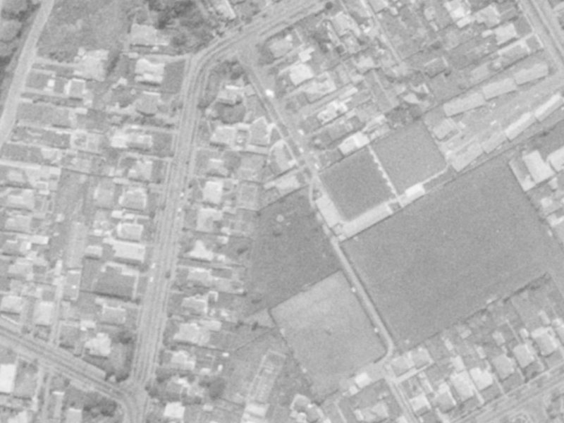 12 Clouston Street from the air, 1975-1979