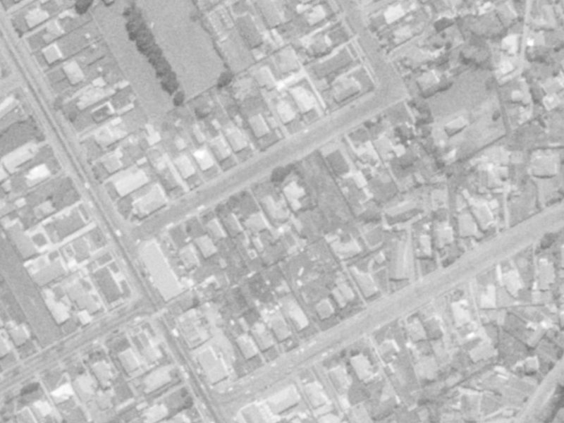 24 Wades Avenue from the air, 1975-1979