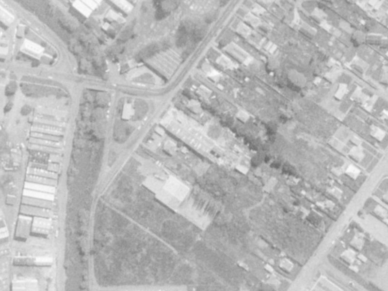 97 Rutherford Street from the air, 1975-1979