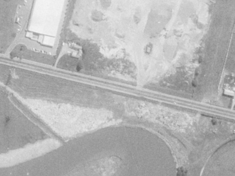 Ferry Road from the air, 1975-1979